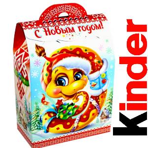 Детский подарок на Новый Год в жестяной упаковке весом 430 грамм по цене 1657 руб в Заволжье
